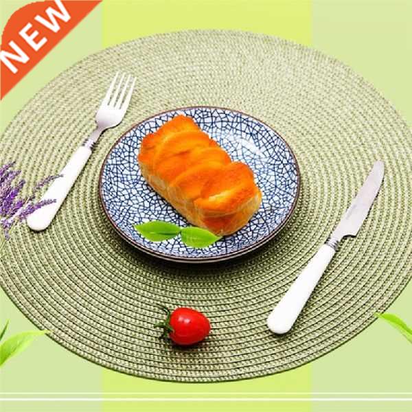Round Weave Placemat Fashion PP Dining Table Mat Disc Pads
