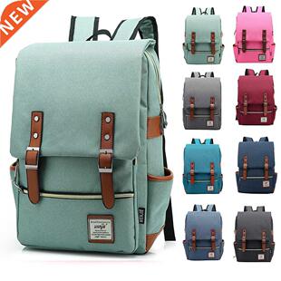 Fashion Vintage Laptop Backpack Women Bags Men canvas Trave