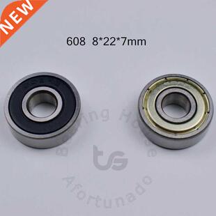 10pcs 608 8*22*7(mm) free shipping chrome steel Metal Rubbe