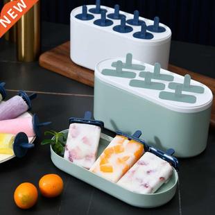 6/8 Holes Ice Cream Popsicle Moulds Homemade Dessert