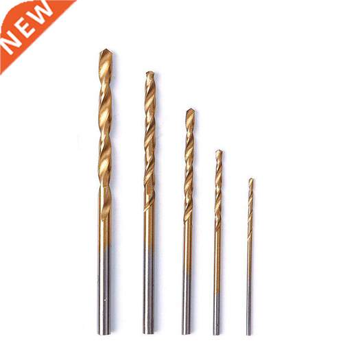 50pcs 1/1.5/2/2.5/mm Drill Bits Titanium Coated HSS High Sp