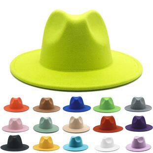 fedora for men hats for women Simple woolen hat jazz hats Br