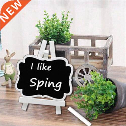 New Hot 10Pcs Mini Wooden Blackboard Chalkboard Stand