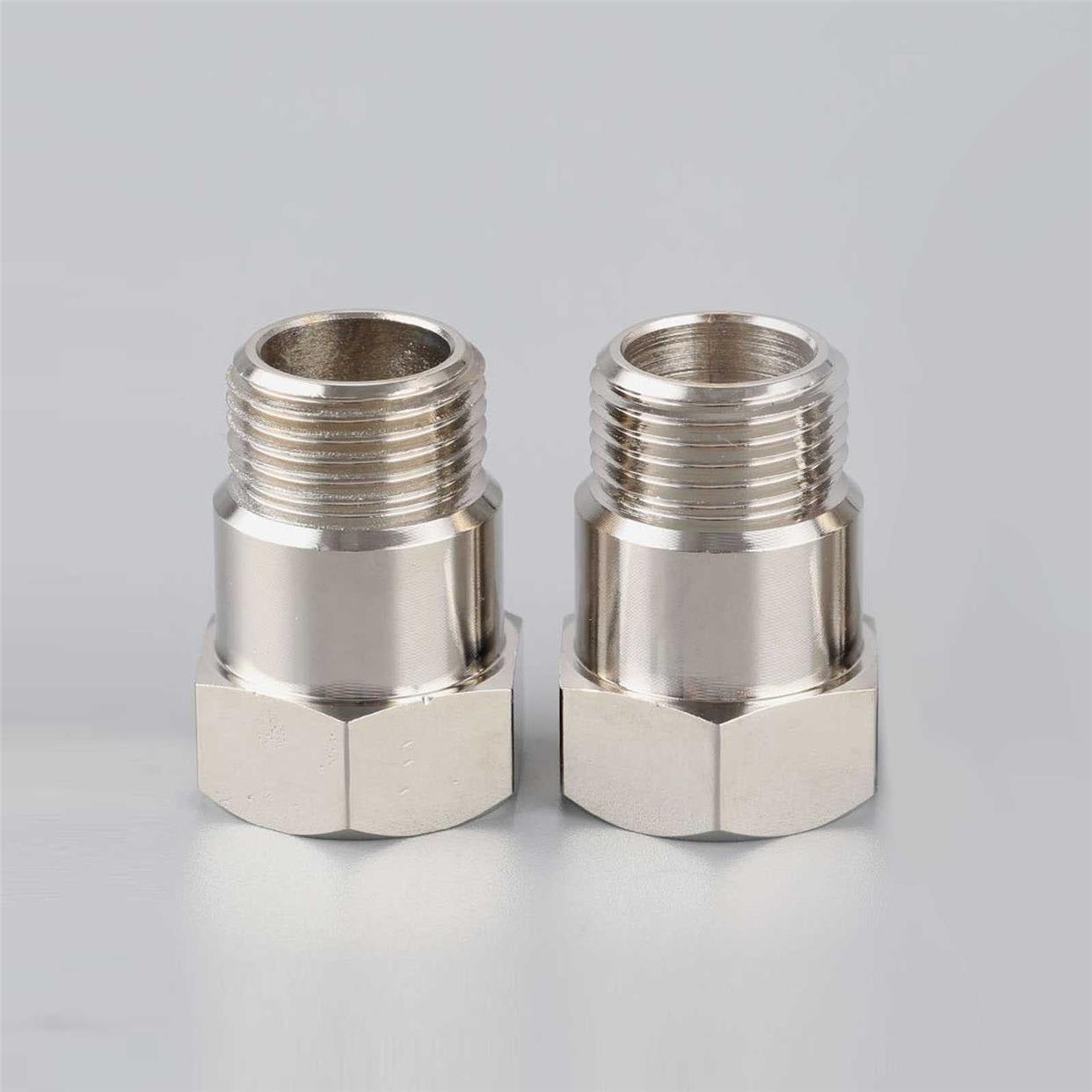 2Pcs Universal M18x1.5 O2 Sensor Spacer Adapter Isolator Ext