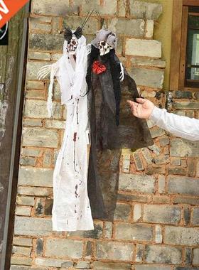 Halloween haunted house secret room trick decoration husband