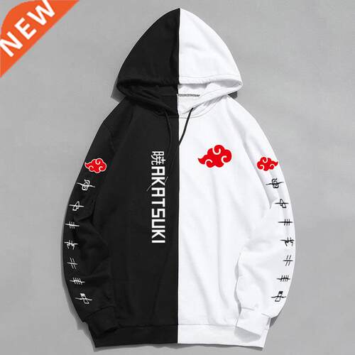 2021 New Sale Doule Color Hoodie Fashion Akatsuki Print Pul
