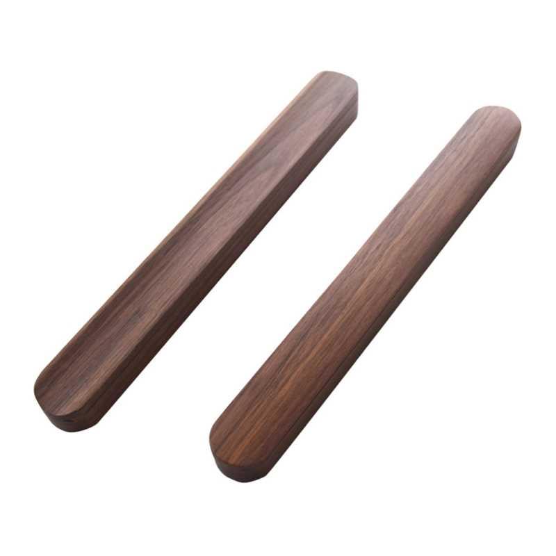 Black Walnut Wooden Chopstick Box Set Nonslip Chopstick