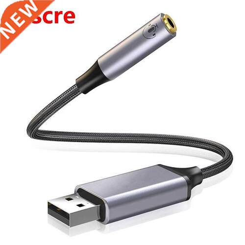 USB to 3.5mm Audio Adapter 24Bit 96Khz 2 in 1 USB Sound Cd