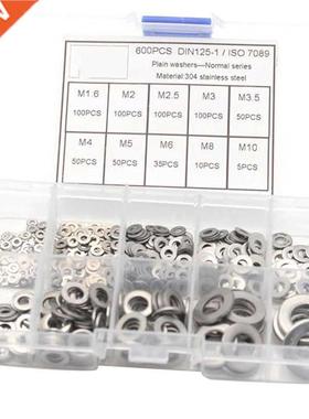 600Pcs/Set M1.6 M2 M2.5 M3 M3.5 M4 M5 M6 M8 M10 Stainless St