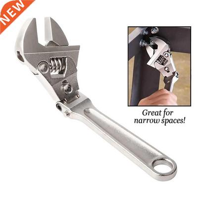 Adjustable Ratchet Wrench Foldable Handle Large Open Multifu