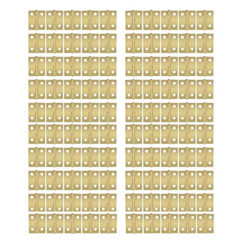 100Pcs 18X14mm Furniture Door Cabinet Hinges Jewelry Boxes D