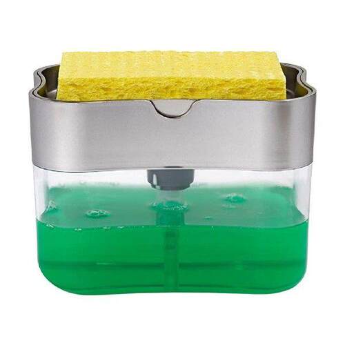 Kitchen sponge bracket press soap liquid box Soap dispenser
