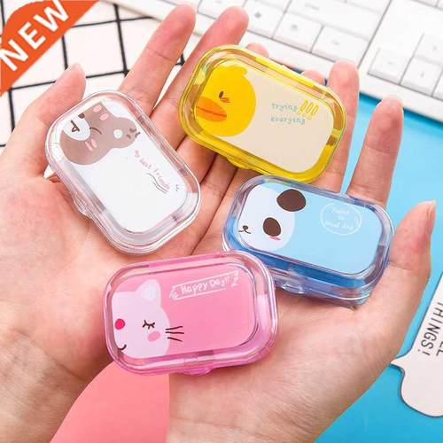 Crtoon Contct Lens Cses with Mirror Cute Contct Lens Box