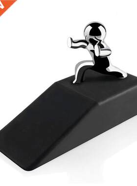 Zinc Alloy Little and Man with Non-slip Rubber Bases Door