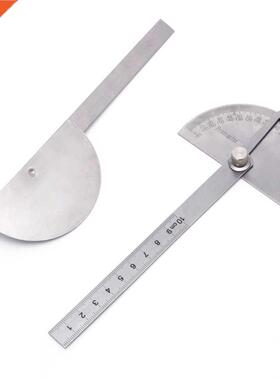 10cm Round Head 180 Degree Protractor Angle Finder Stainless