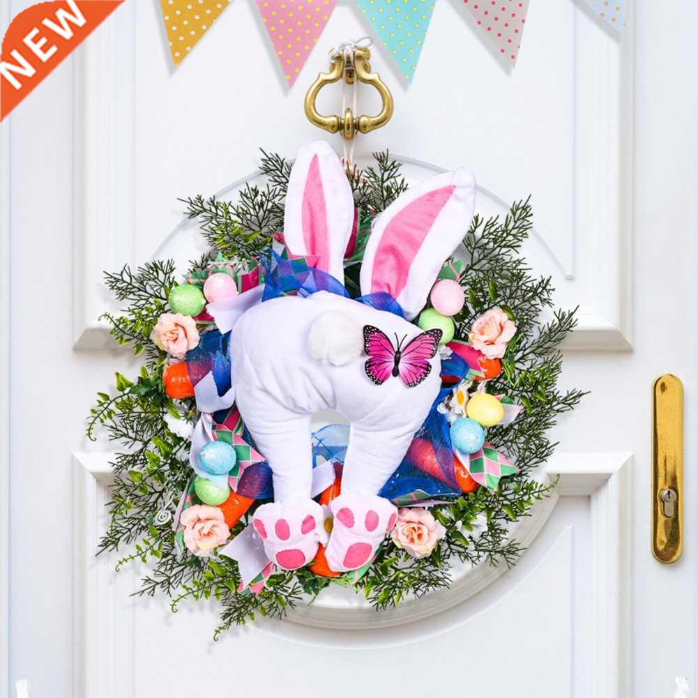 2022 Easter Rit Wreath Bunny Decoration Gland Front