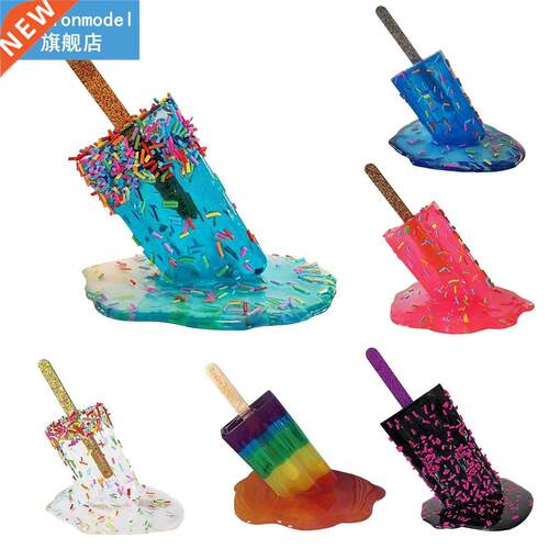 Ice Cream Resin Ornaments - Artificial Lollipop Melting Pops