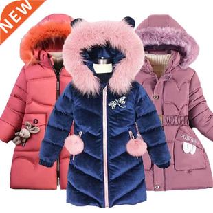 Children Down Coat Winter Teenager Thickened Hooded Cotton-p