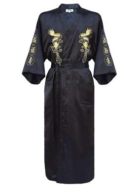 Kimono Bathrobe Gown Home Clothing PLUS SIZE 3XL Chinese men