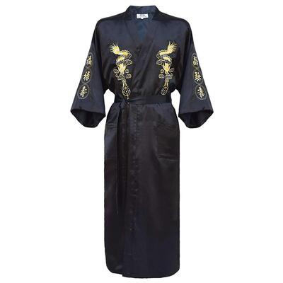 Kimono Bathrobe Gown Home Clothing PLUS SIZE 3XL Chinese men