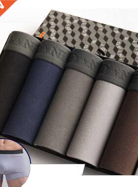 5Pcs/lot Men Underwear Cotton Boxer Men Underpants Comfortab