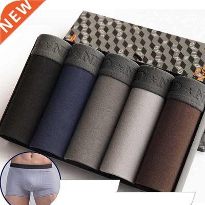 5Pcs/lot Men Underwear Cotton Boxer Men Underpants Comfortab