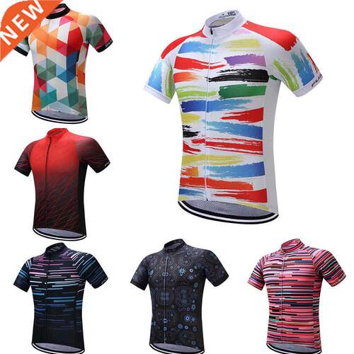 Summer 2021 Mens Short Sleeve Cycling Jersey Mountain Bike S