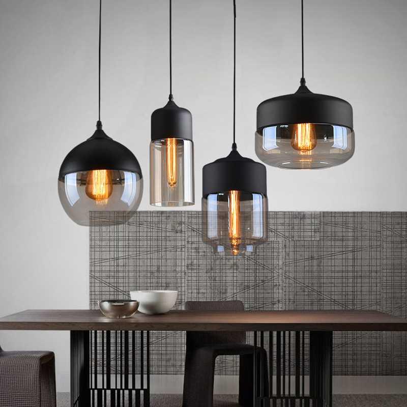 4 Style Modern Contemporary Glass Pendant Lamp Lights Fixtur
