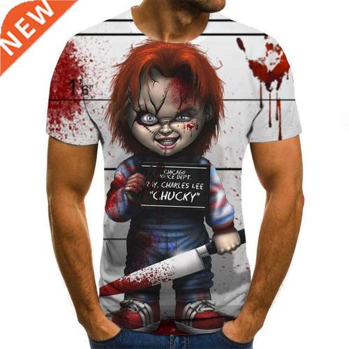 Mens Horror T Shirts  New Summer Men 'S Short Sle