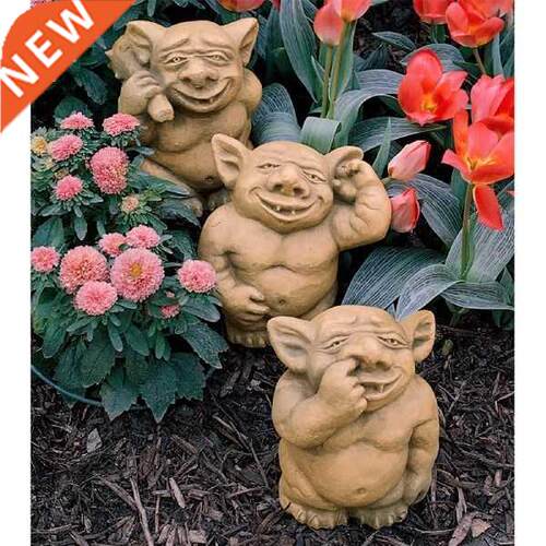 Garden Artwork Outdoor Cartoon Monster Fgurne Resn