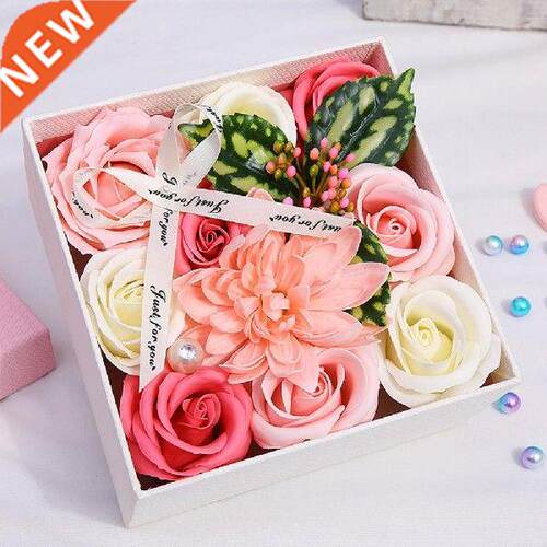 Gift Box Artificial Dried Rose Flowers Valentine's Day Gift