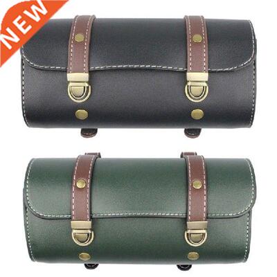 Motorcycle Handlebar Bag Saddlebag, PU Leather Handmade