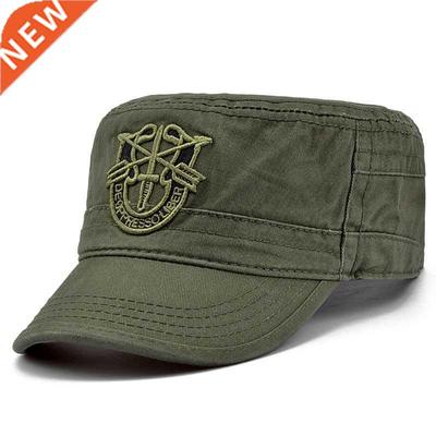 Brand Fashion Men Tactical Army Camouflage Flat Cap Hats For