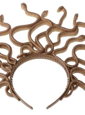 Halloween Vintage Medusa Snake Costume Headband Cosplay Dres