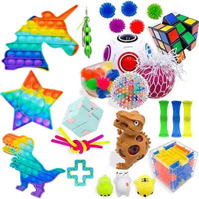 Fidget Sensory Toy Sss Anxiety Relief Autism Toys Set Push K