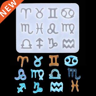 12 Zodiac Constellation Resin Mold Used For Diy Jewelry