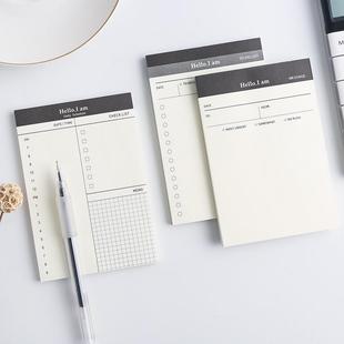 Creative Daily Schedule Memo pad To Do List Time Sticky not