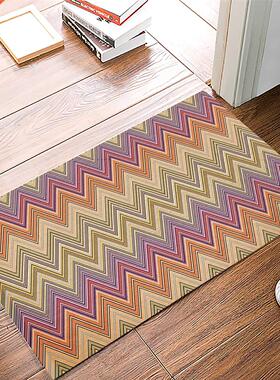 Ethnic Style Stripes Abstract Design Doormat Home