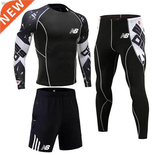 Men's Sports Tights Thermal Underwear Set Base layer MMA ras
