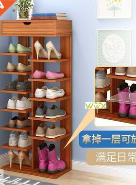 Double Row Shoe Rack For Living room Shoe Cabinet With Drawe