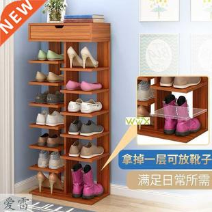 Double Row Shoe Rack For Living room Shoe Cabinet With Drawe