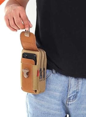 Fshion Men Multi-function PU Lether Fnny Wist Bg Csul