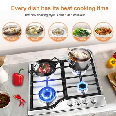 Built-In Gas Stove Gas Cooktop With 4 Burners Anti-Melt