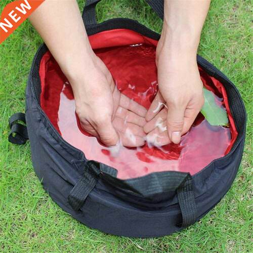 8.5L Collapsible Wash Basin Foot Washbasin Travel Fishing Hi