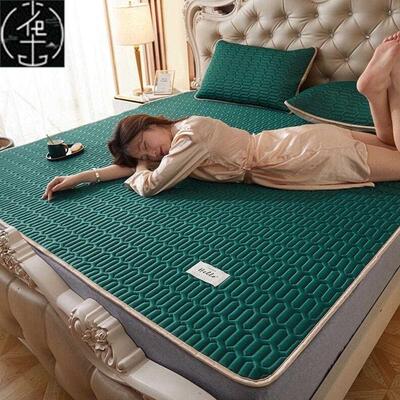 Summer Cooling Bed Mat Ice Silk Cooling Mattress Foldable