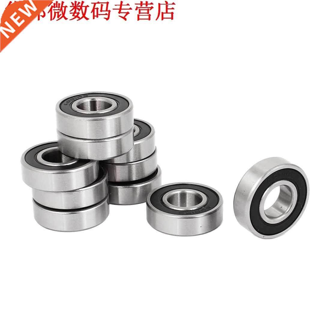 6001RS Diepgroefkogellager 28x12x8mm 10pcs, Silver & Bla