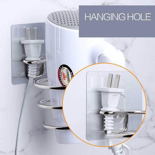 High Quality Wall-mounted Hair Dryer Holder Bathroom Shelf S