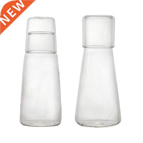 Bedside Water Jar Fridge Juice Jug and Cup Sealed Cold Hot