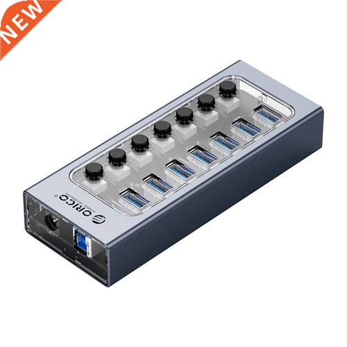 ORICO AT2U-7AB 5Gbps USB-A .0 HUB Power Adapter Multi 7 Po