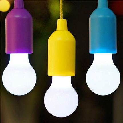 Outdoor Tools Portable LED Pull Cord Light Bulb Lighting